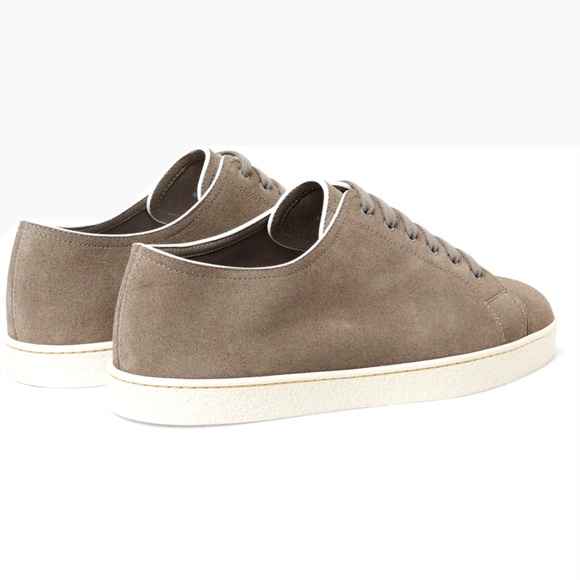 John Lobb Levah Suede  sneakers Dove Grey - Picture 2 of 5